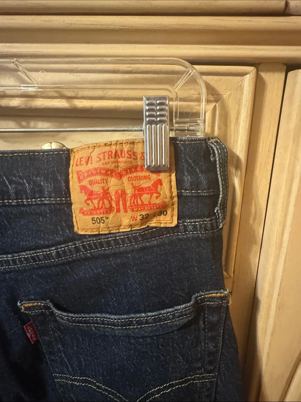 Levi’s 505 Dark Blue Straight-Leg Jeans